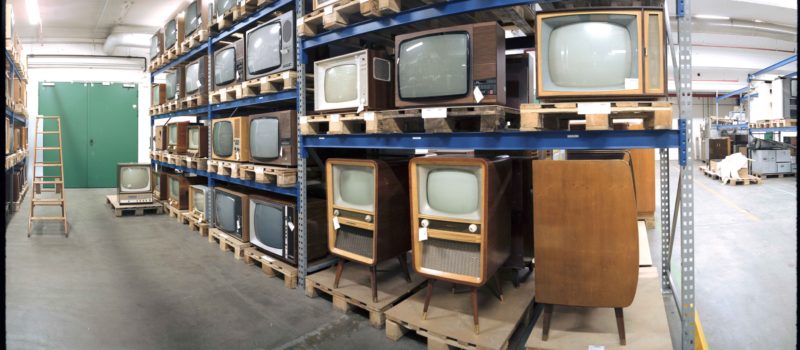 Blick ins Depot, alte Fernseher
