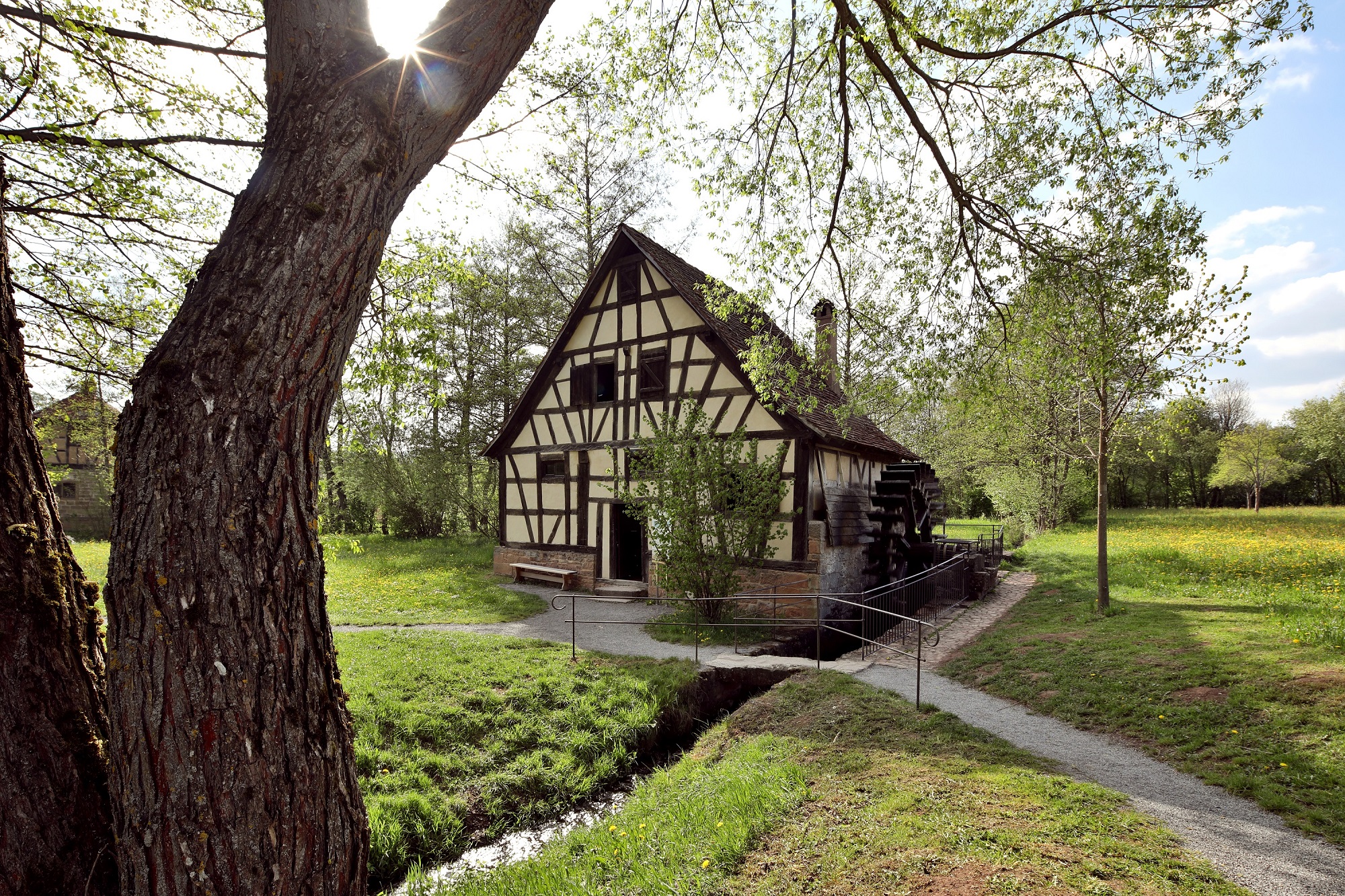 Wassermühle im Freilichtmuseum Fladungen